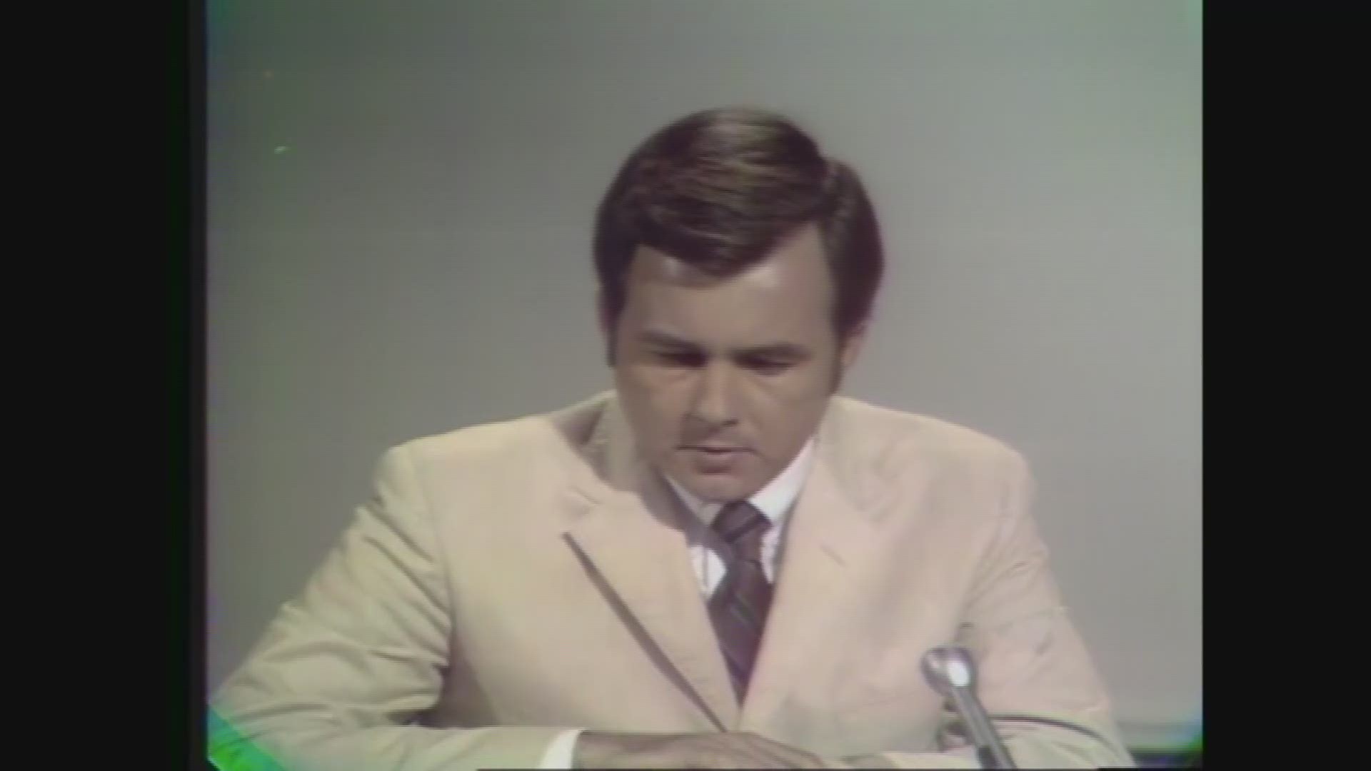 Former WWL-TV anchor Jim Metcalf reports from on the ground in Biloxi, after Hurricane Camille's landfall.