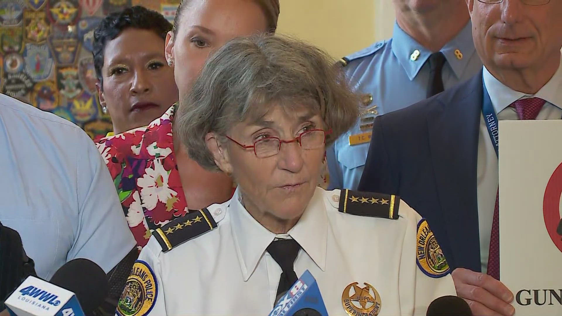 NOPD Chief Anne Kirkpatrick and city leaders outline their plan for enforcing new gun laws.