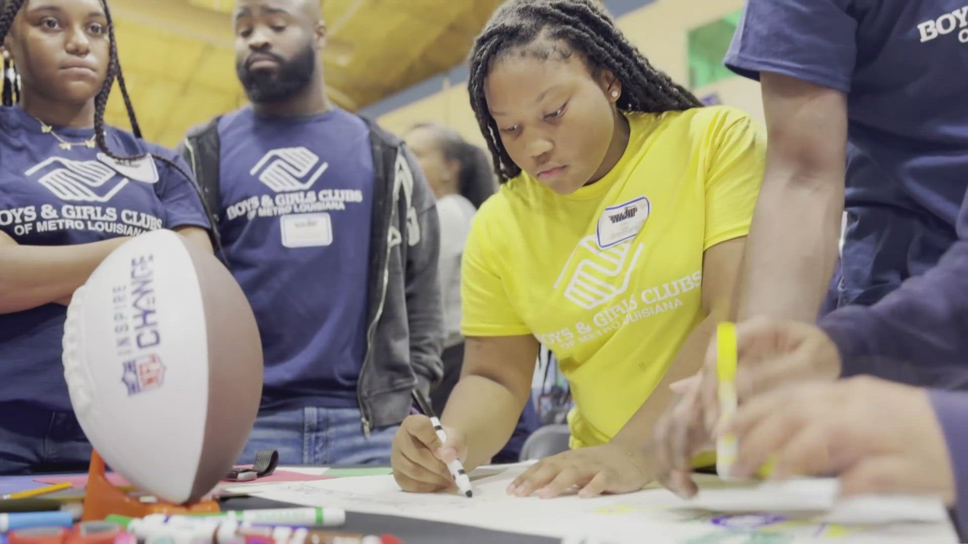 Students at the Boys and Girls Club of Metro Louisiana got a chance to put their entrepreneurial skills to work ahead of Super Bowl LIX in February.