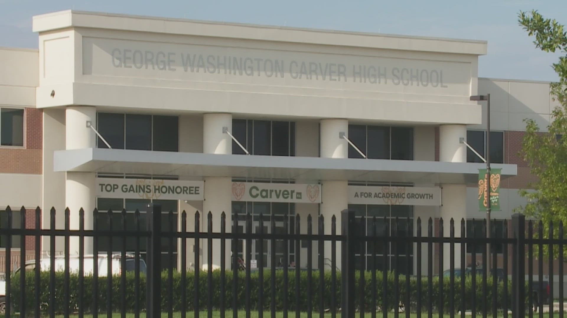 Local high school football coach is on leave pending an investigation at George Washington Carver after he is accused of getting physical with a player this month.