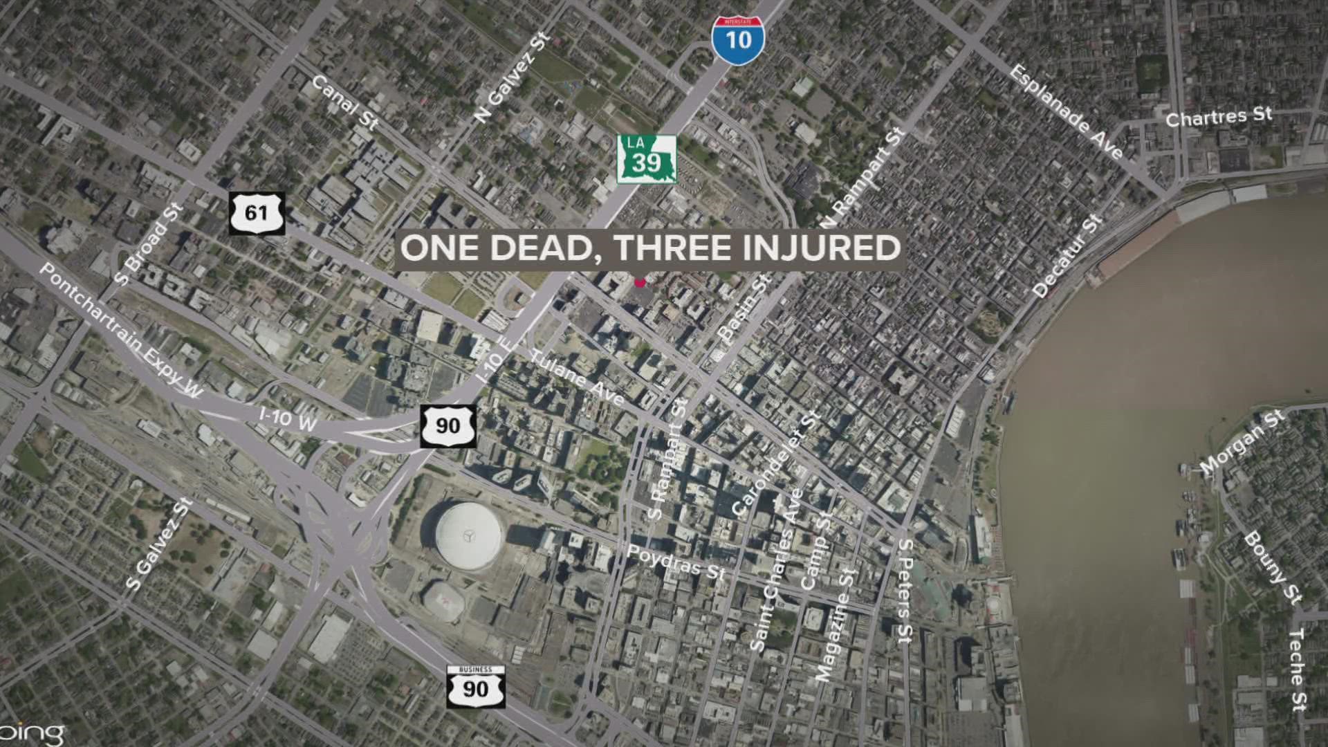NOPD is investigating the shooting death of a teenage boy on Iberville street. That shooting injured three others.