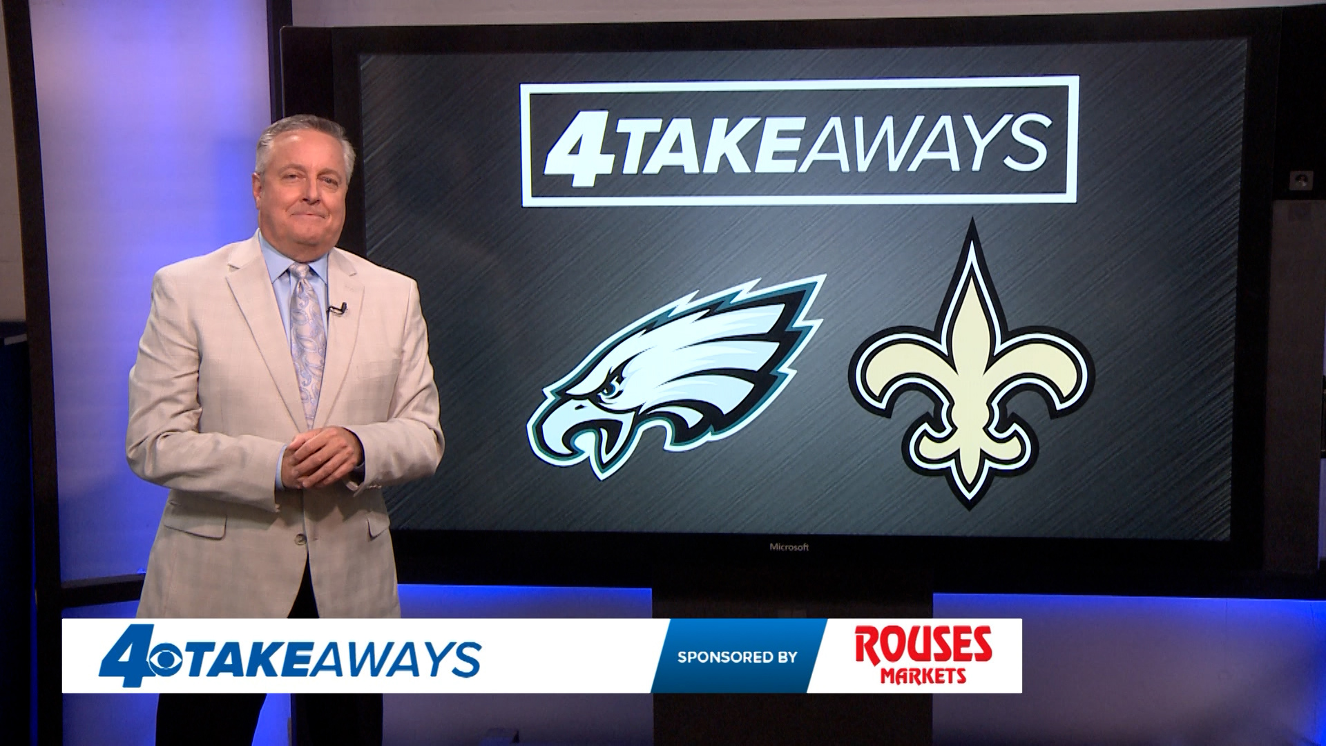 WWL Louisiana sports director Doug Mouton shares his 'four takeaways' following the Saints' 15-12 Week 3 loss to the Eagles.