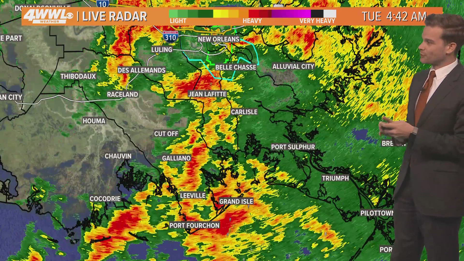 It is a rainy morning with widespread showers and thunderstorms across the area. For the morning drive we need to watch for street flooding and an isolated tornado. 