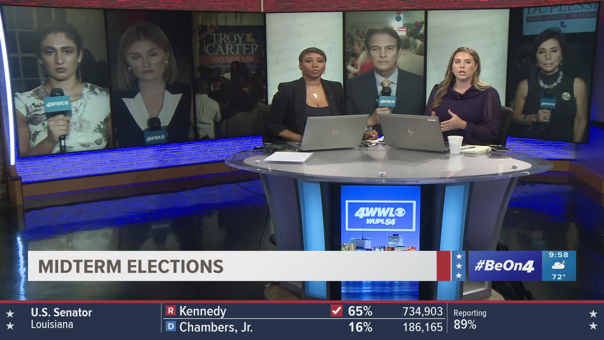 WWL-TV recaps Election results with its 10 pm news on Tuesday night.