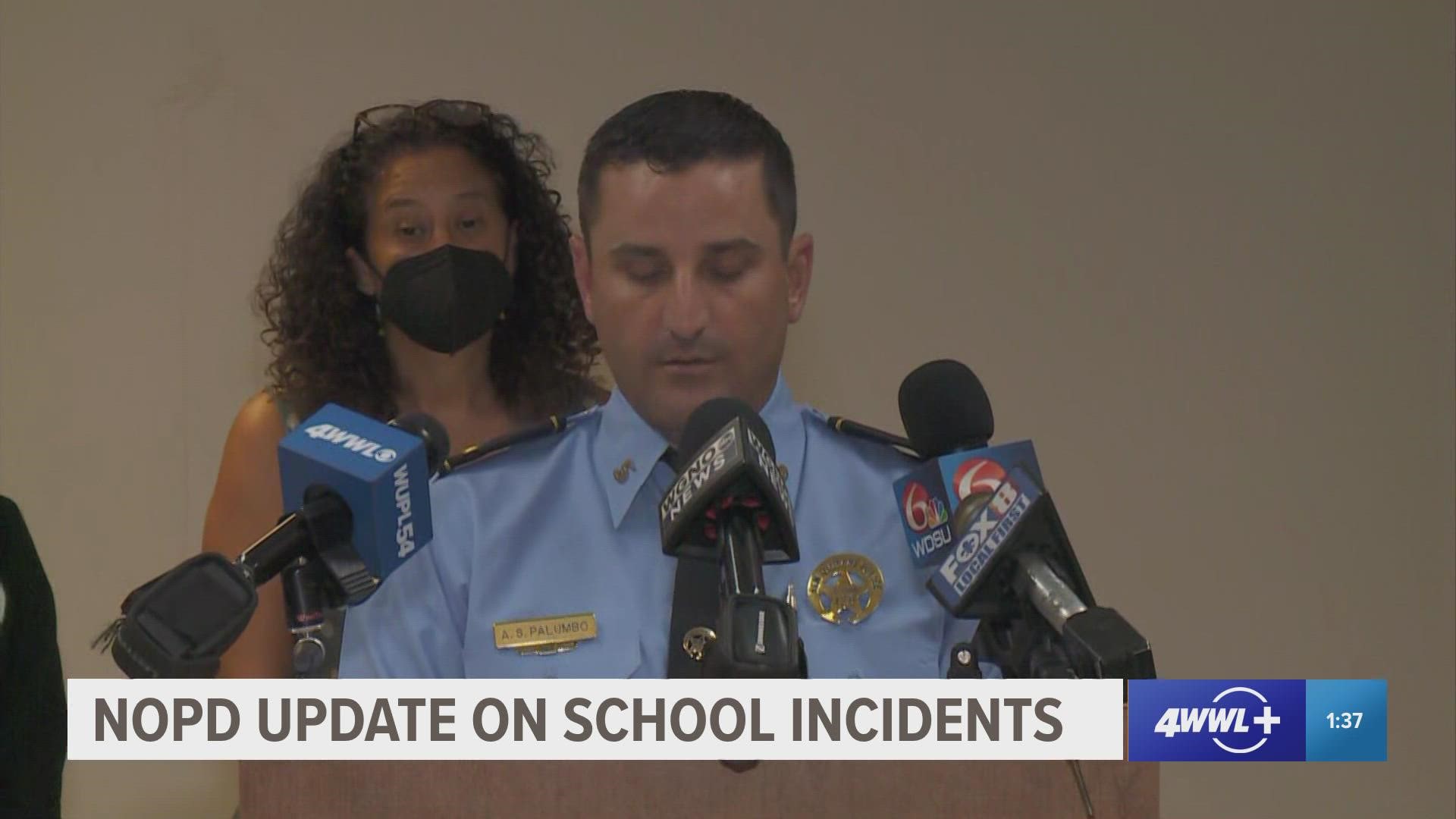 The NOPD and leaders of Crescent City Schools talked about a second incident on a school bus at Akili Academy in several days.