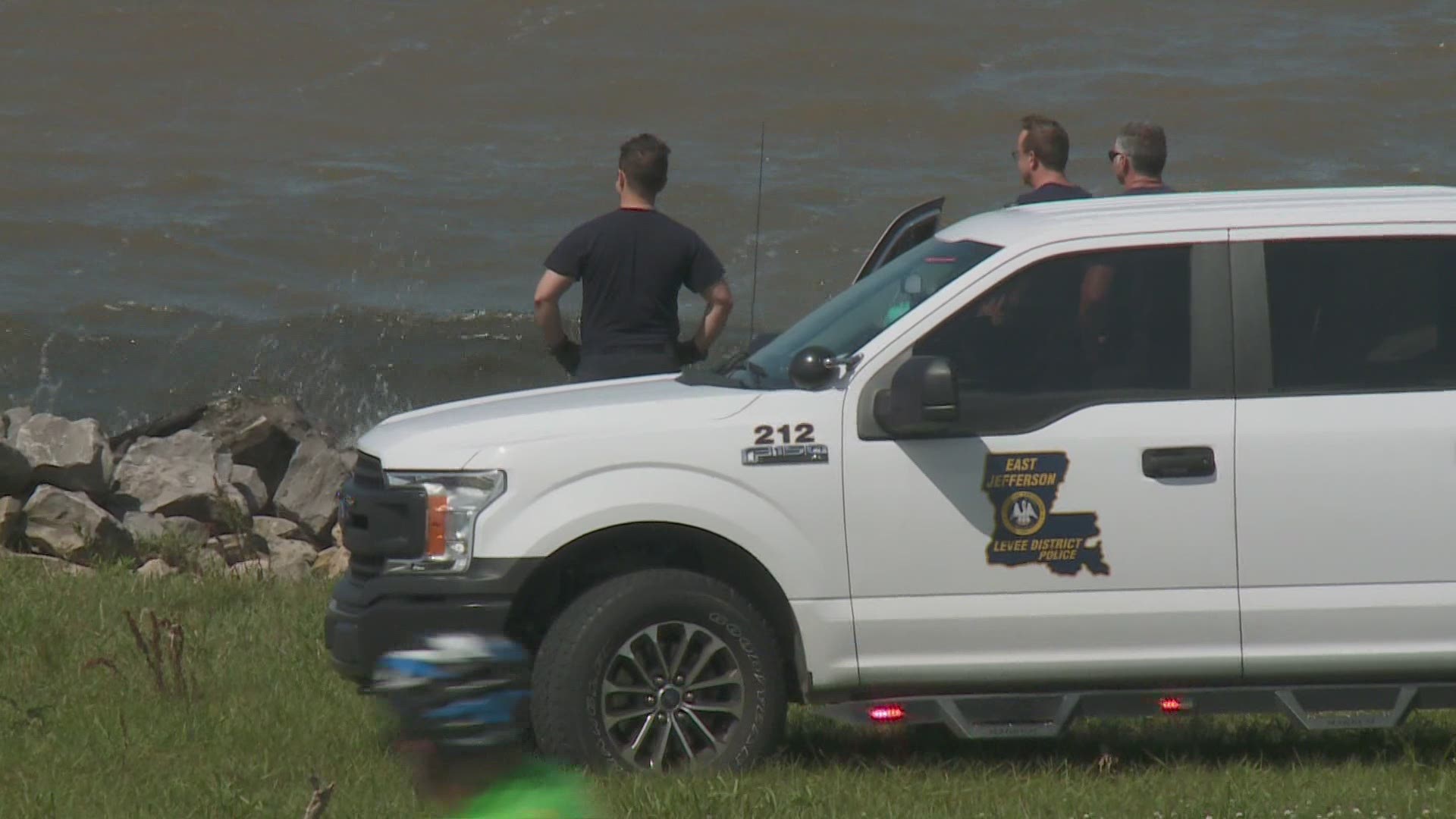 Authorities pulled the body from Lake Pontchartrain the same day as a woman jumped from the Causeway Bridge.