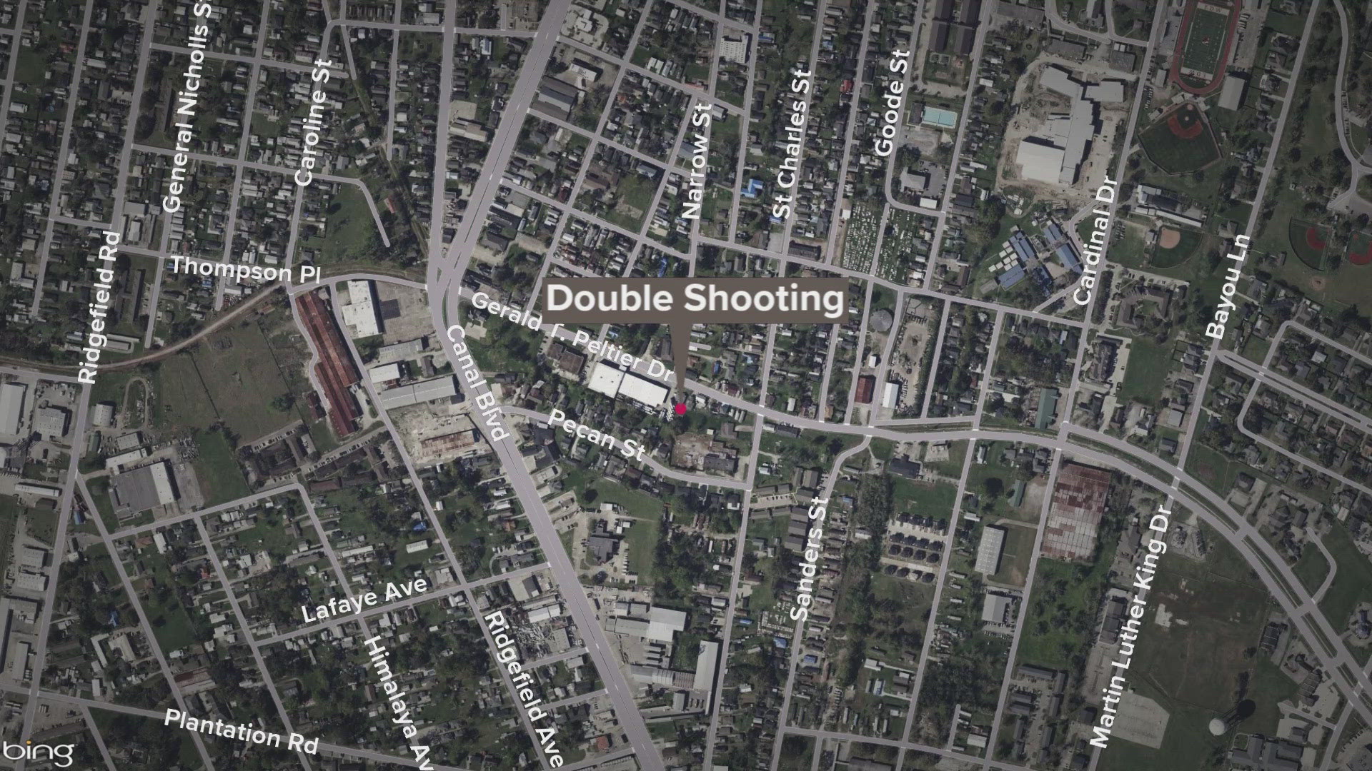 Two people were injured in a shooting at a bar in Thibodaux, the sheriff reports.