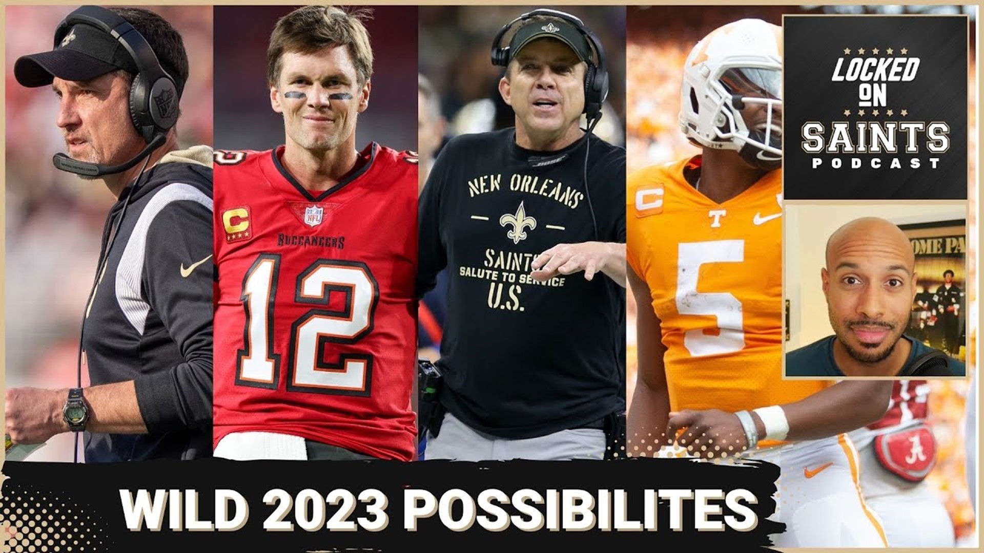 Tom Brady and Sean Payton with the Saints in 2023, the worst-kept