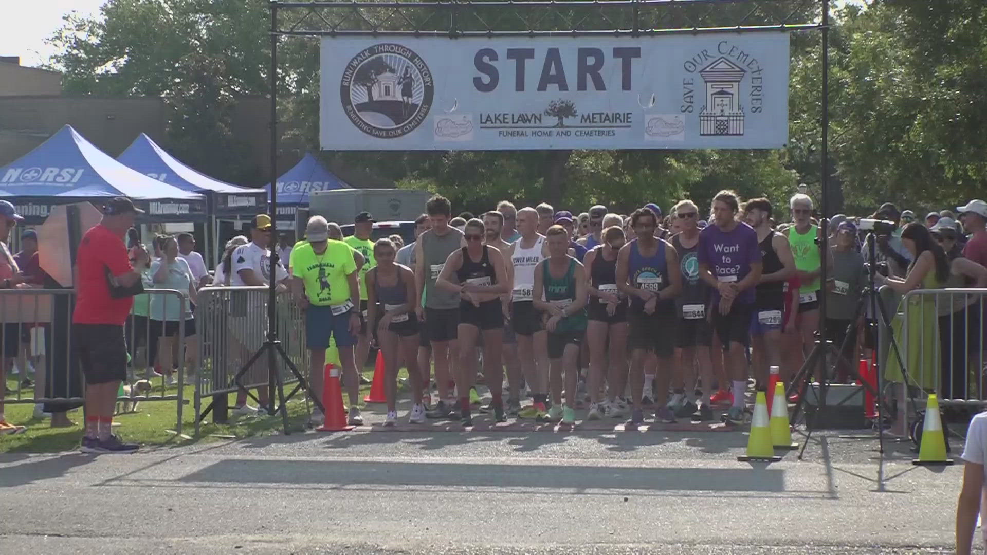 The Annual 'Run/Walk Through History' was held and organizers said about 700 people signed up.