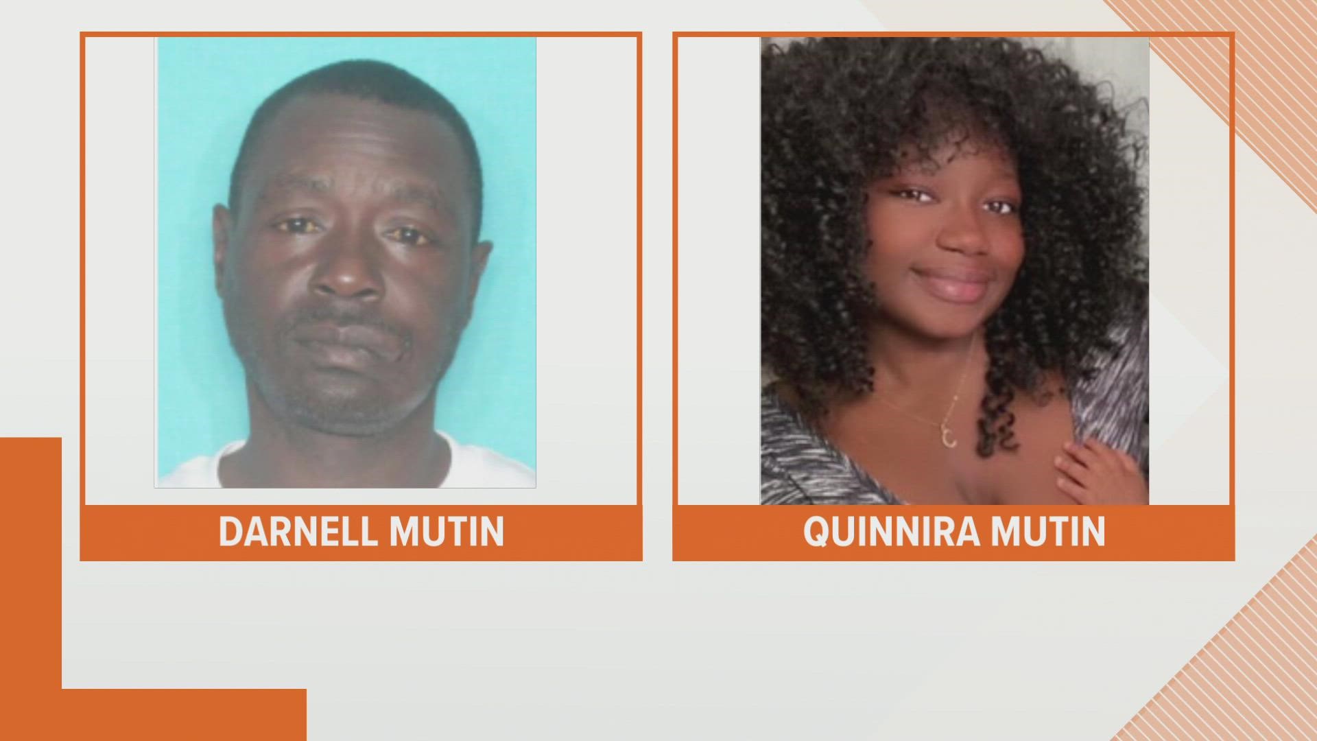 The New Orleans Police Department is requesting the public’s assistance in locating 19-year-old Quinnira Brumfield and 47-year-old Darnell Mutin.