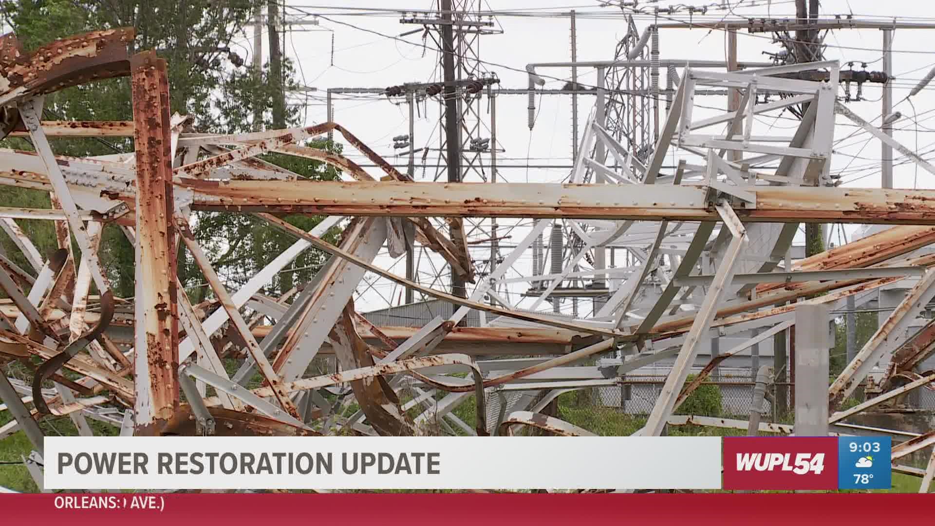 Entergy is providing new information about what it called "catastrophic transmission failure" that occurred during Ida.