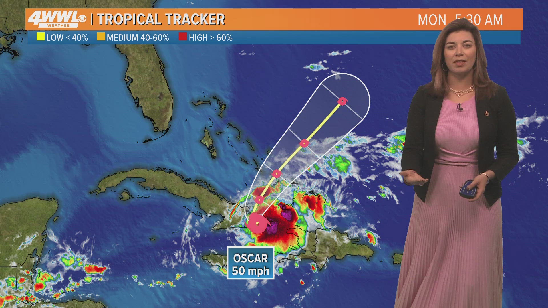 Oscar will bring impacts to portions of Cuba and The Bahamas over the next few days.