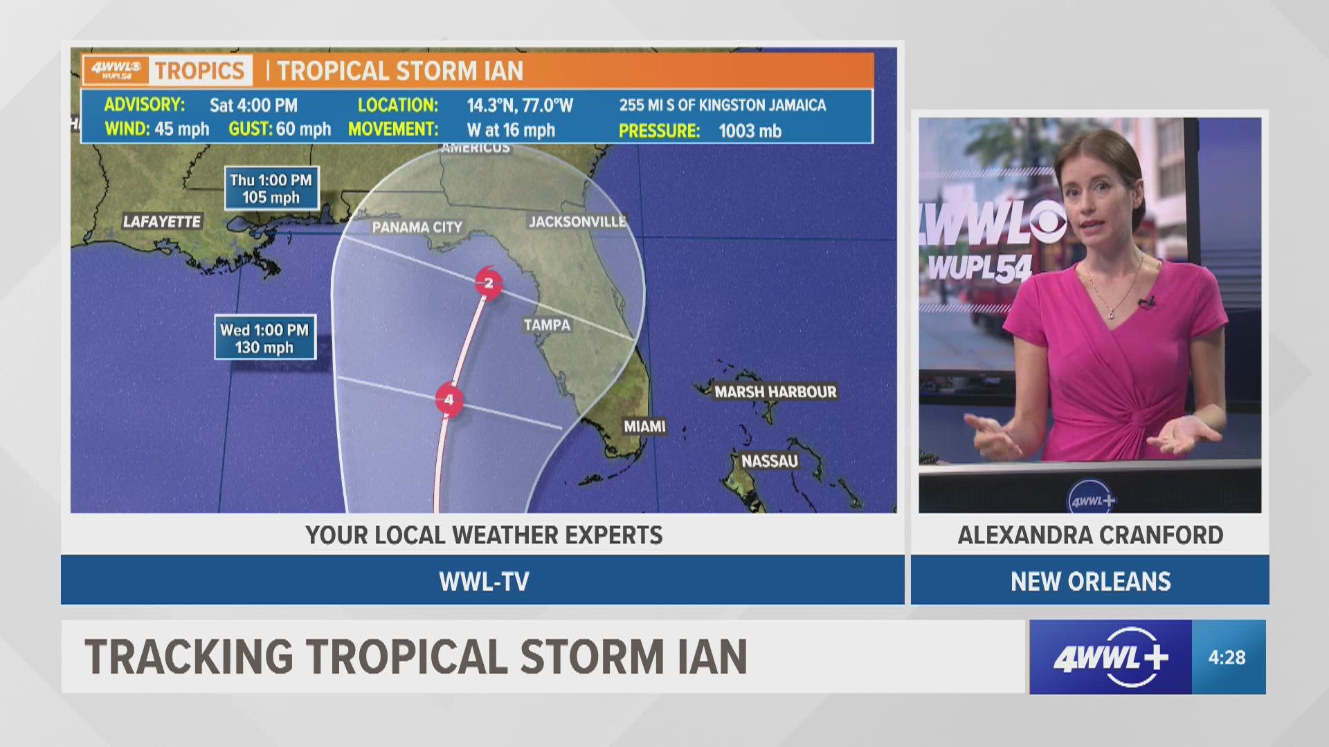 As Tropical Storm Ian moves into Florida, there is a chance it becomes a hurricane.