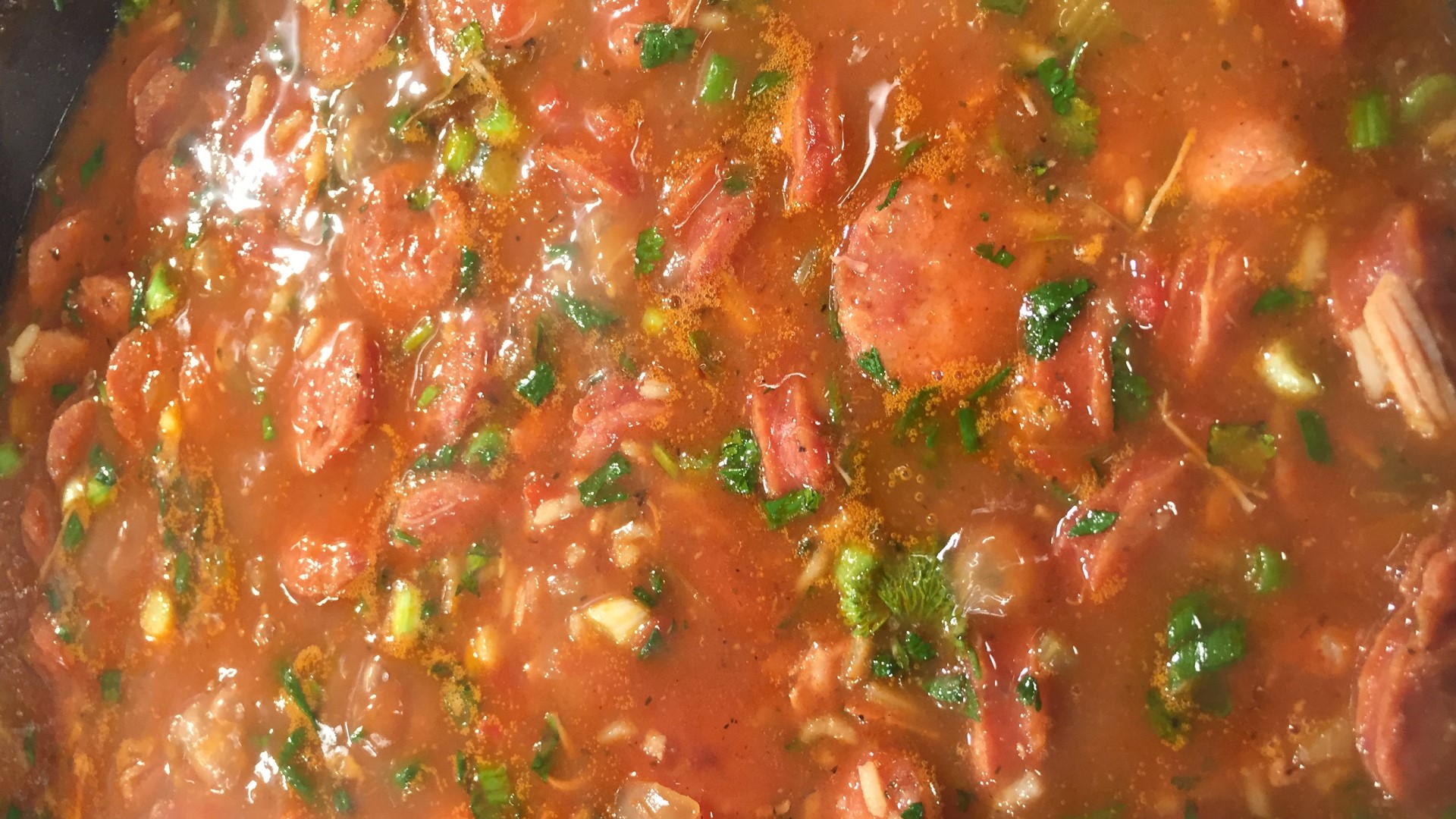 Chef Kevin Belton's delicious jambalaya soup will keep you warm even in ridiculously cold weather.