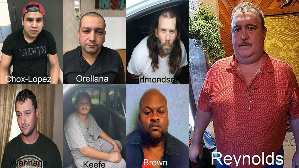 7 men arrested in Louisiana accused of crimes against children