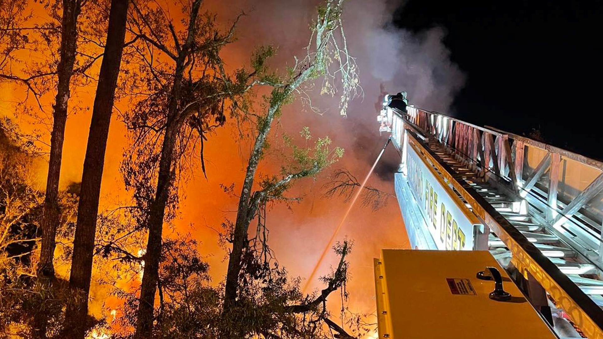 Hurricane Ida damaged home burns down in Hammond