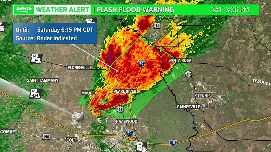 Flash Flood Warning issued for parts of St. Tammany and Hancock until 6 ...