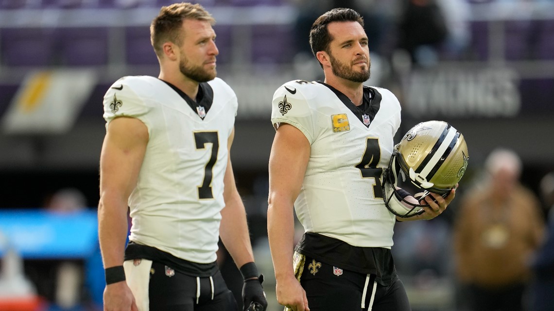 Saints injury report: Derek Carr practices, Taysom Hill does not | wwltv.com