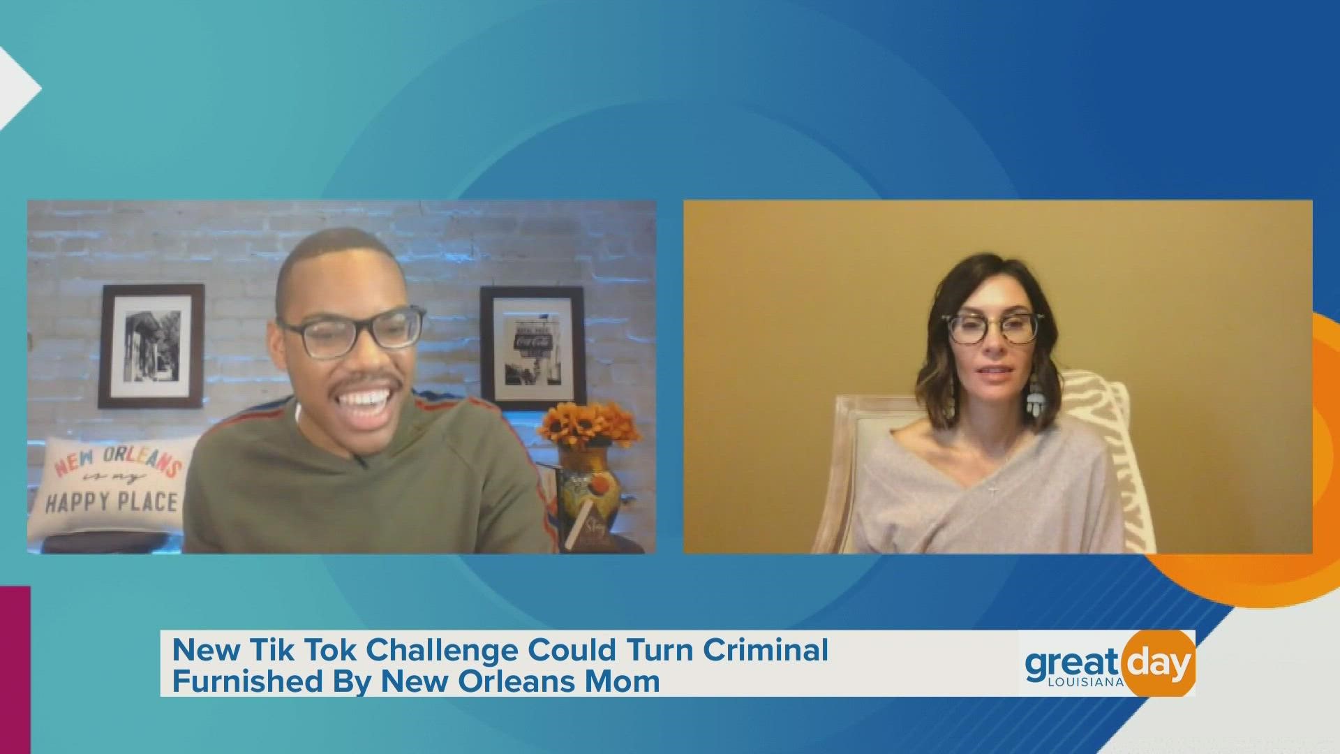 New Orleans Mom shared details about a TikTok challenge that could land a child in jail and how to keep kids safe on the internet.