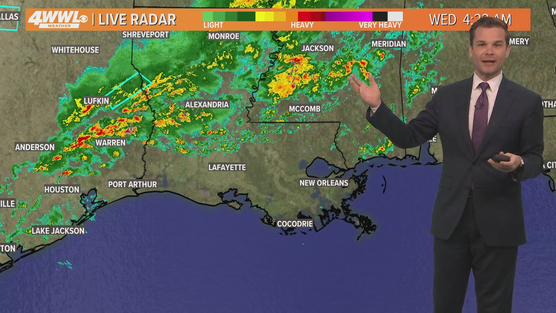 New Orleans Weather Impact: Heavy rain storms possible Wednesday ...