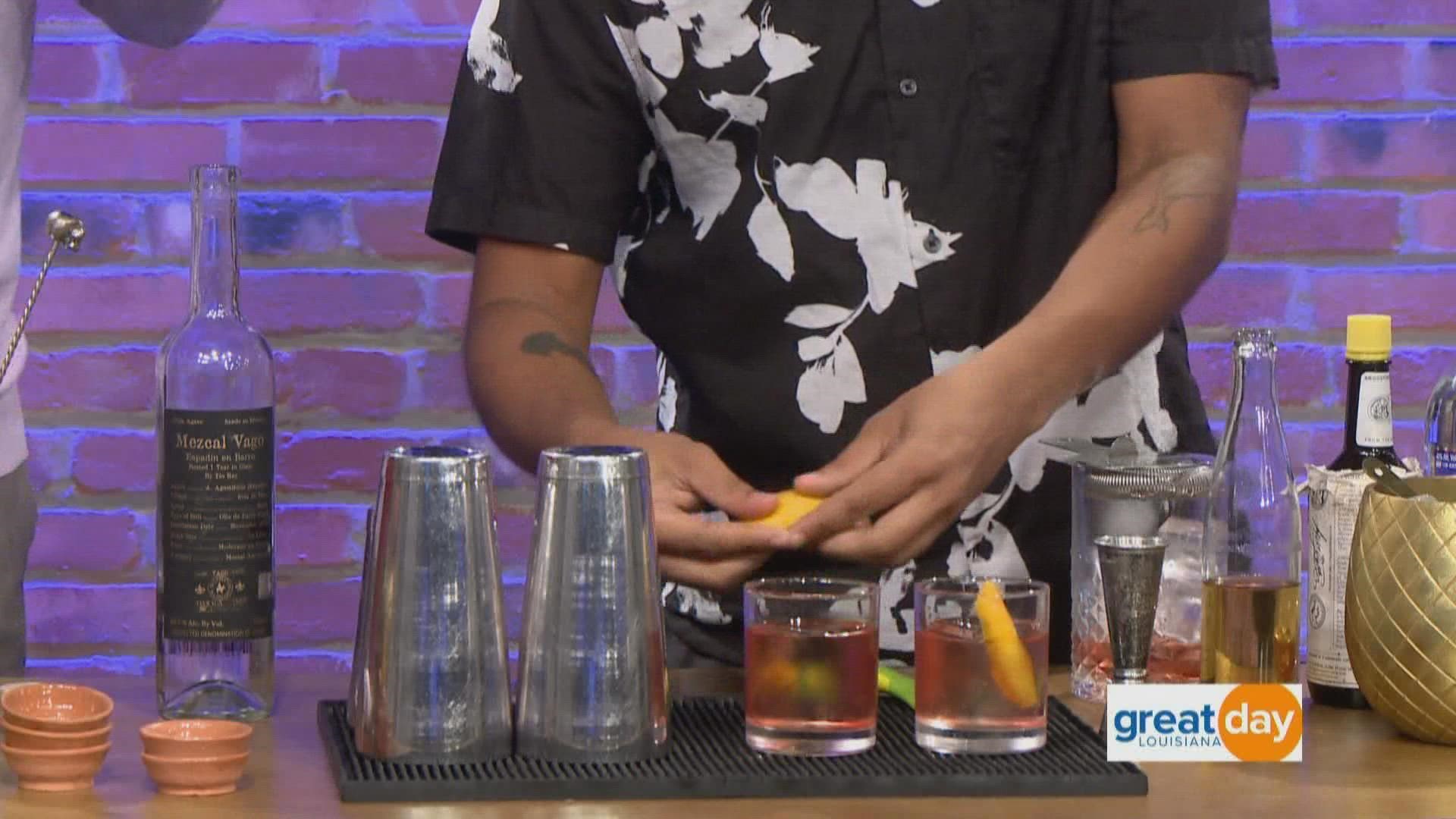 Alex Palumbo-Green from VALS stopped by to show us a mezcal cocktail that's perfect for the upcoming Saints game.