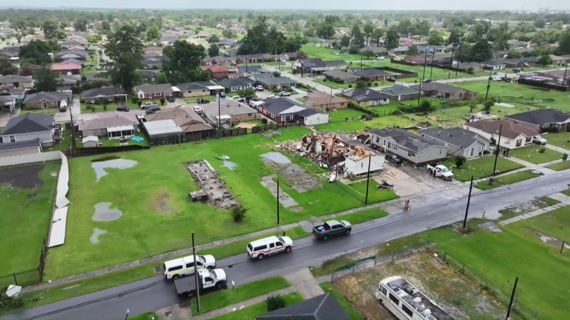 10 tornadoes confirmed in southeast Louisiana outbreak tied to Arthur