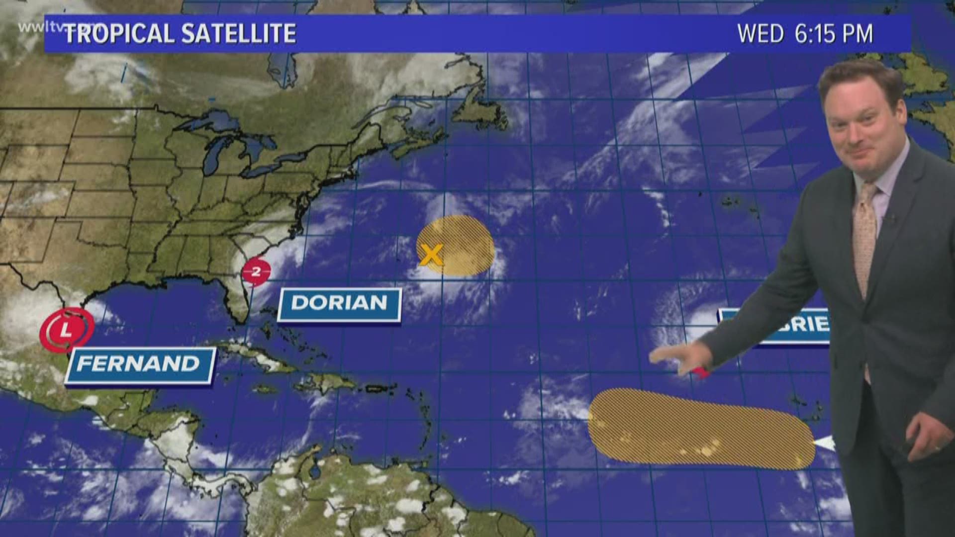 Meteorologist Chris Franklin has the latest on Dorian as it approaches the Carolinas and a more active Atlantic.