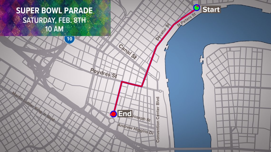 Super Bowl spirit hits New Orleans with football-themed Mardi Gras ...