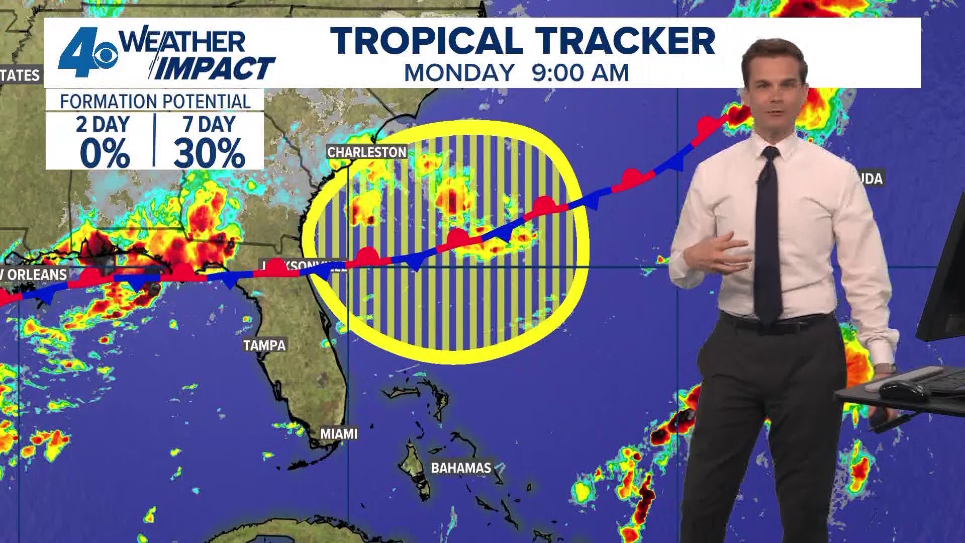 The first is Tropical Storm Dexter. It formed Sunday night and will stay away from land as it moves northeast away from the United States.