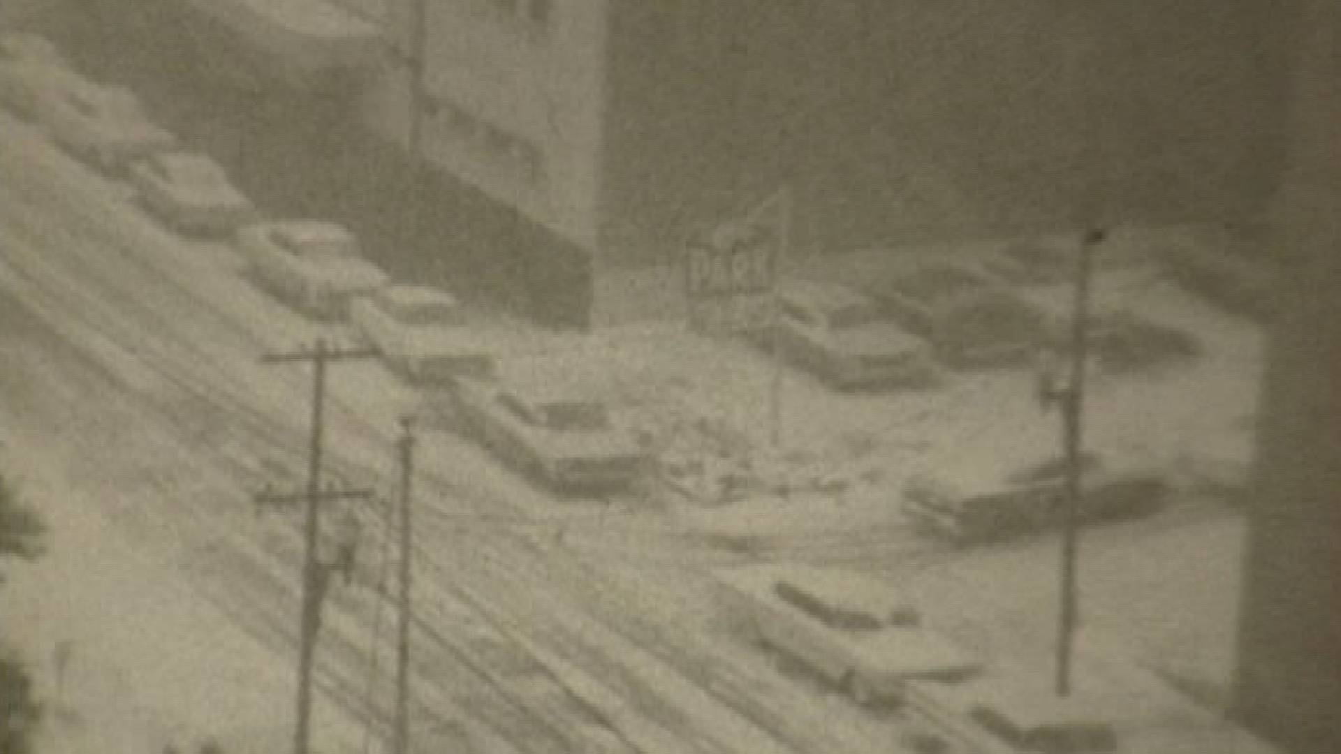 Snow covers Downtown New Orleans in 1963