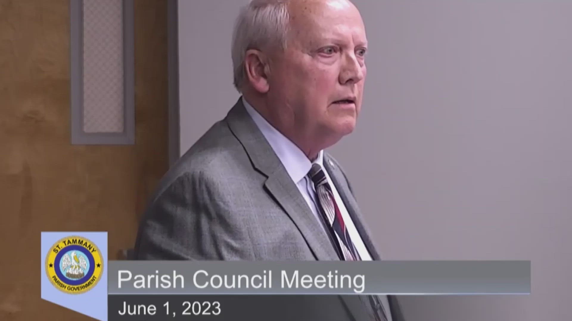 The Parish President is embroiled in arguments with the council relating to a proposed apartment complex.