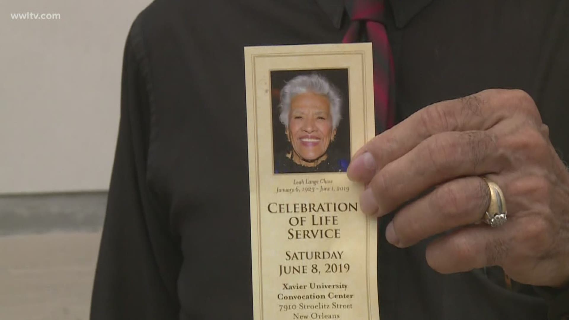 A celebration of New Orleans icon Leah Chase's life will be held at the Xavier University Convocation Center Saturday night at 6 p.m. The event is open to the public.