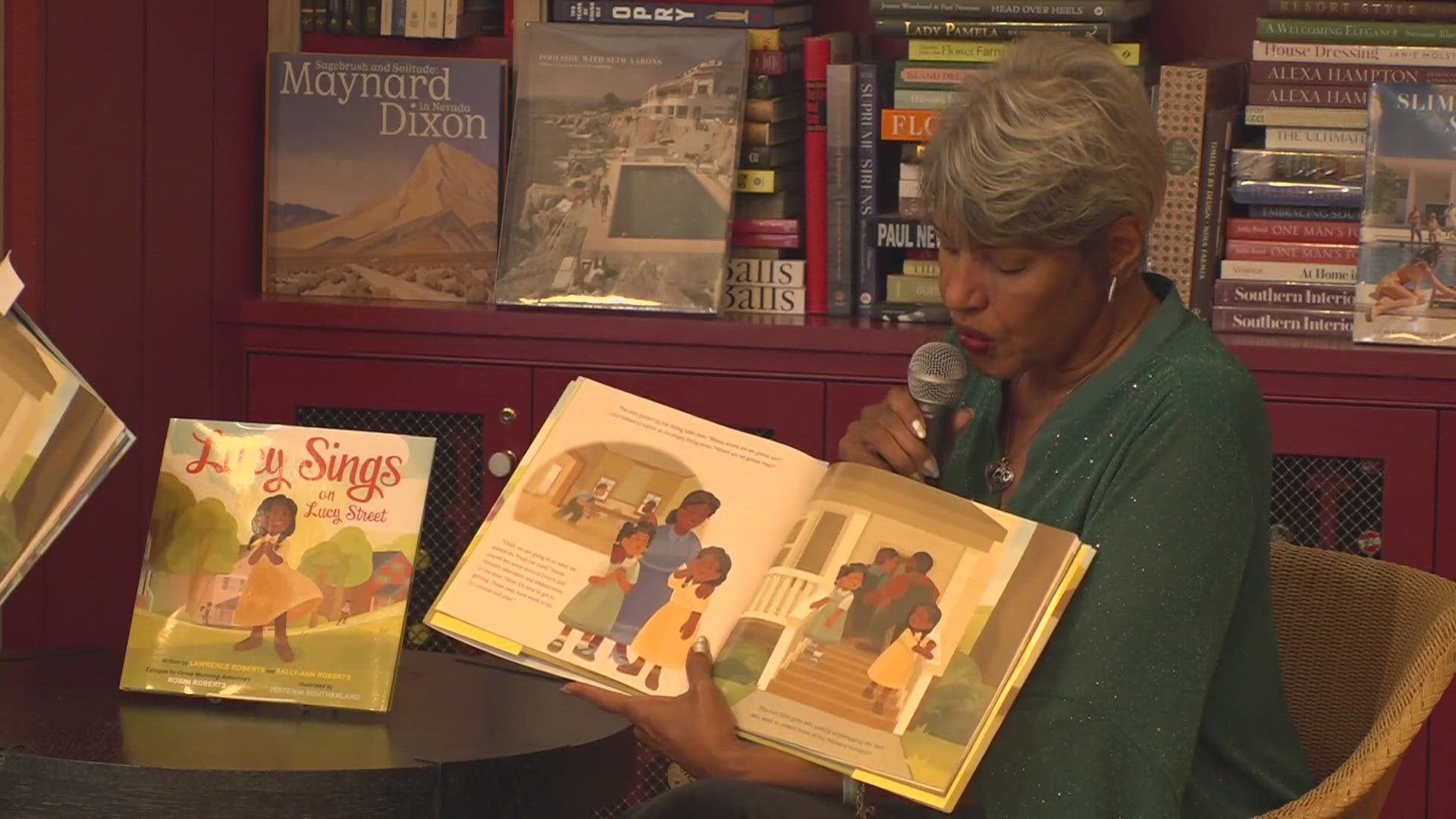 The book, based on the life of Sally-Ann's mother, tells the story of Lucimarian as an 8-year-old girl growing up in Akron, Ohio, during the Great Depression.