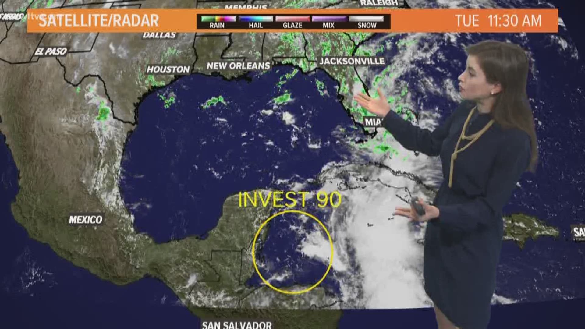 Meteorologist Alexandra Cranford has a check on the tropics at noon on Tuesday, May 22, 2018.