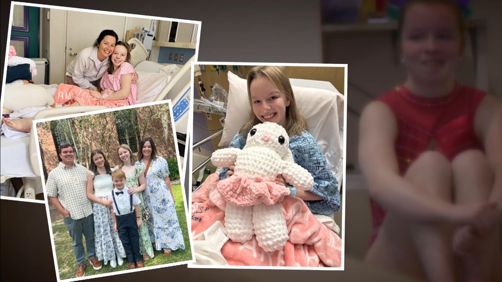 ‘Just keep going': Young Northshore gymnast battles rare skull cancer
