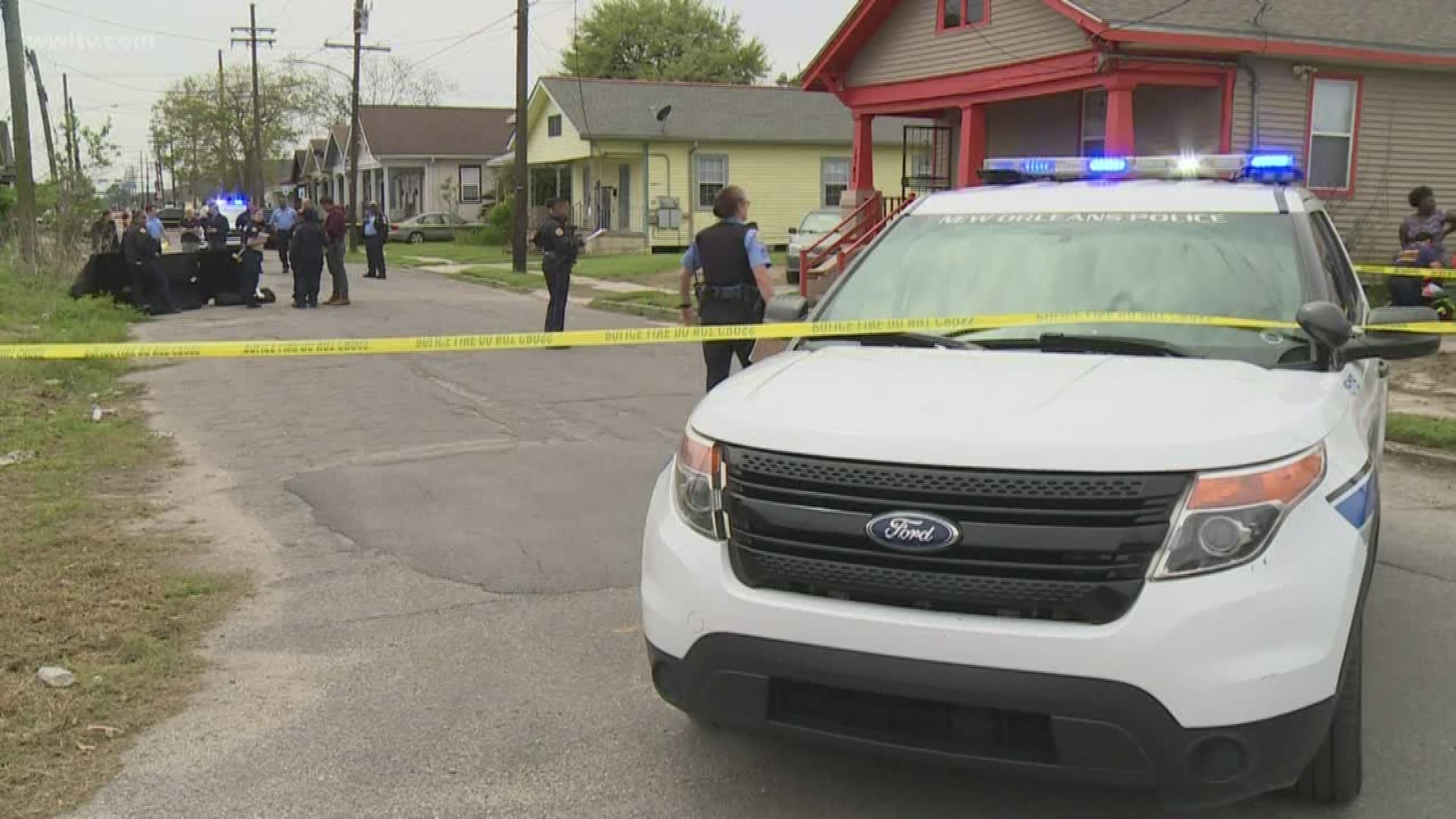 Police found the 45-year-old shot to death in the street on Sunday afternoon.