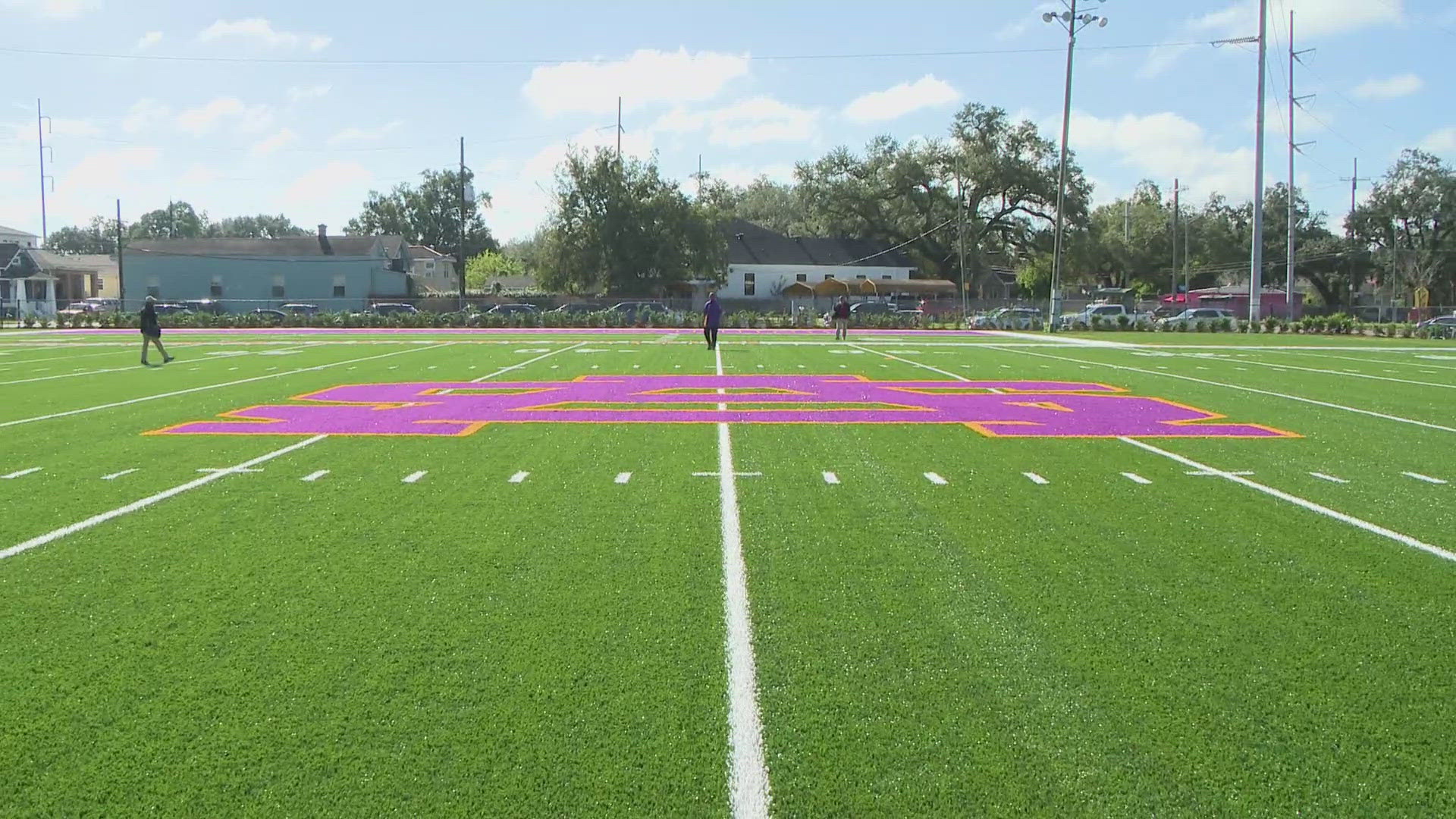 Historic St Augustine High School gets a new field thanks to donations from New Orleans alumni.