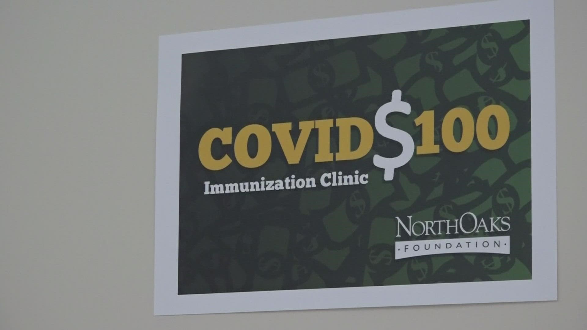 Anyone receiving a vaccine in Tangipahoa Parish will be eligible to receive $100.
