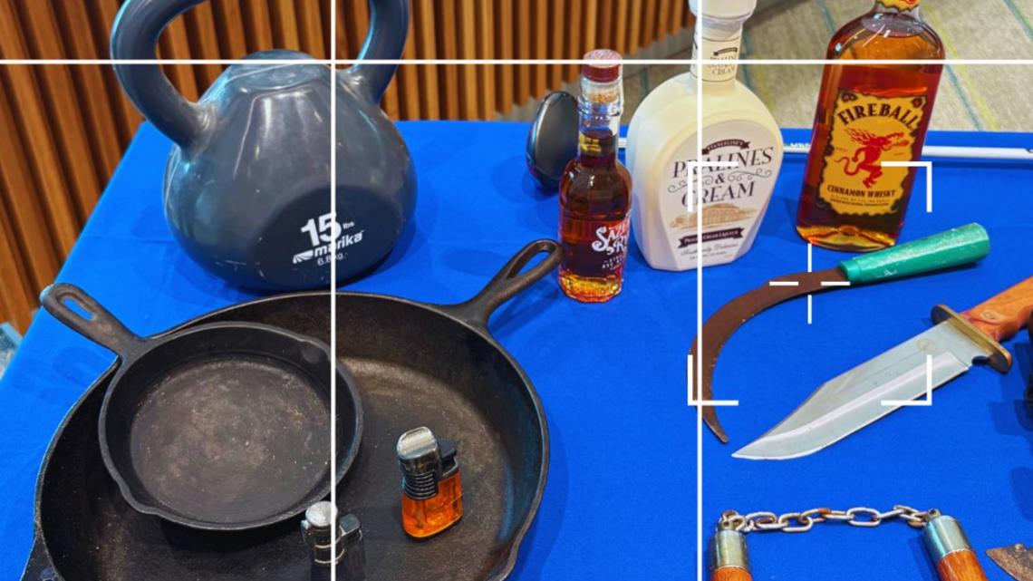 Bowling ball, frying pans, and axes among items TSA finds at New Orleans airport