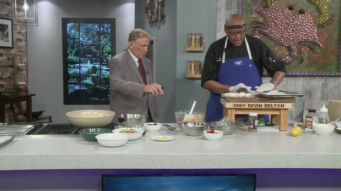 Chef Kevin Belton cooks up a light and fresh summertime salad