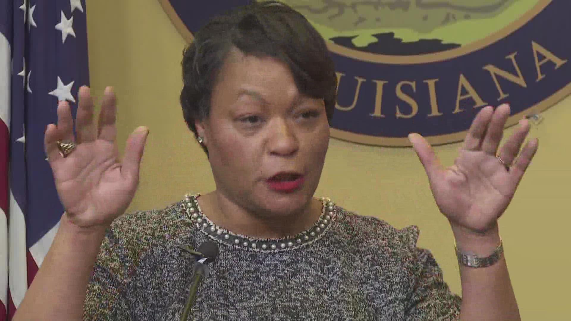 Mayor LaToya Cantrell said she acted as a peacemaker in the incident caught on video in a ladies' restroom over the weekend.