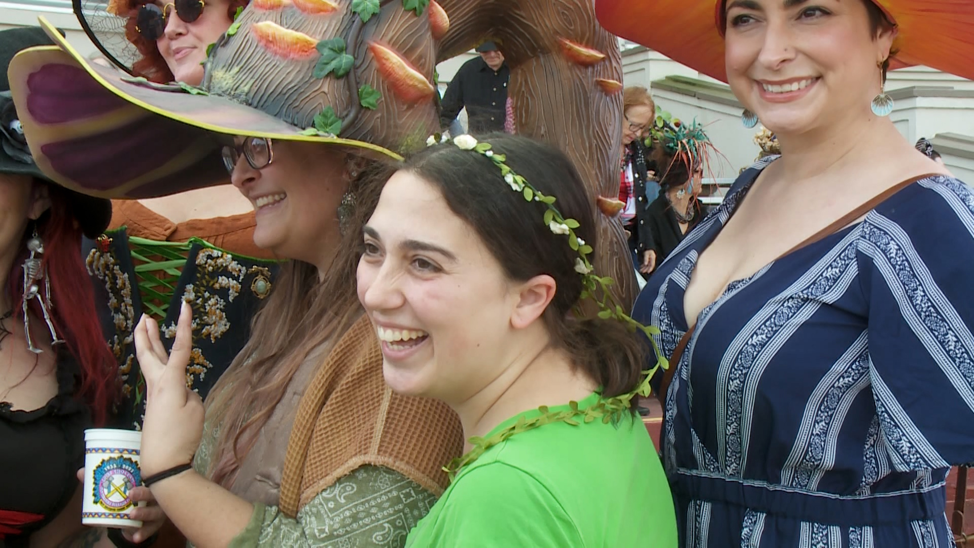 Thanksgiving at the races, where the only requirement is to wear your biggest and craziest hat. From crawfish hats, to turkey hats, to elaborate witches hats.