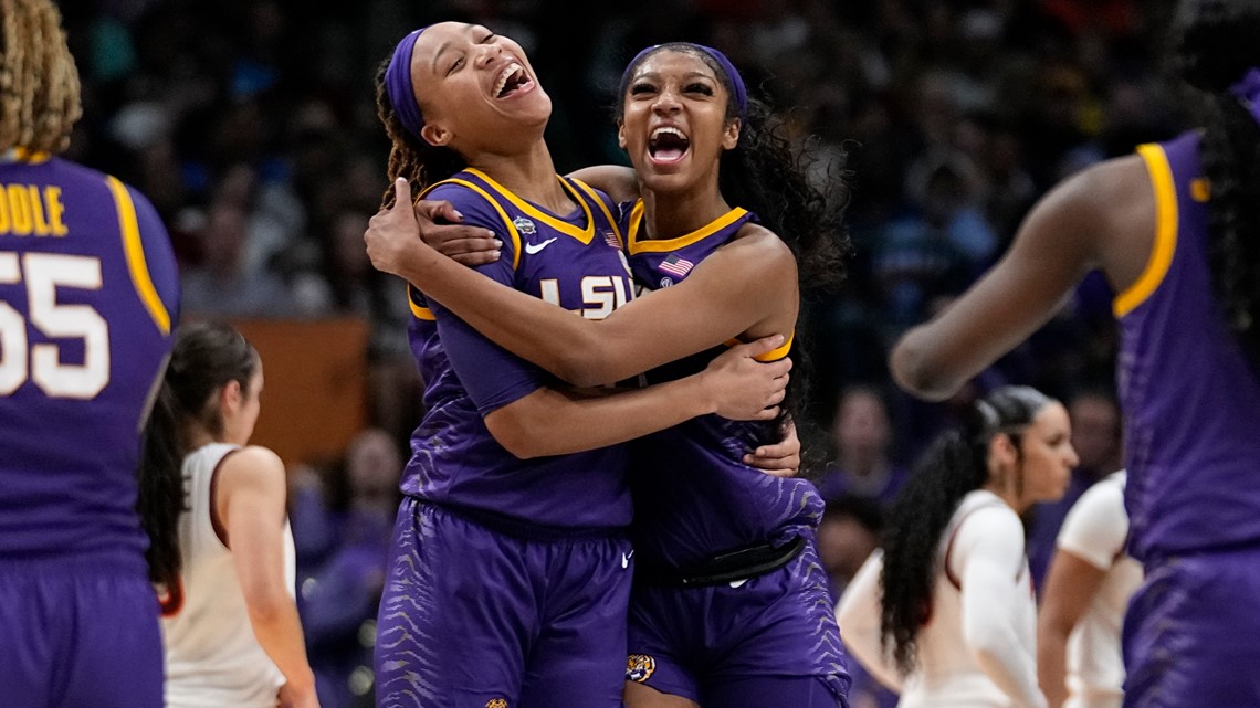 Mulkey-led LSU women reach 1st title game, top Virginia Tech | wwltv.com