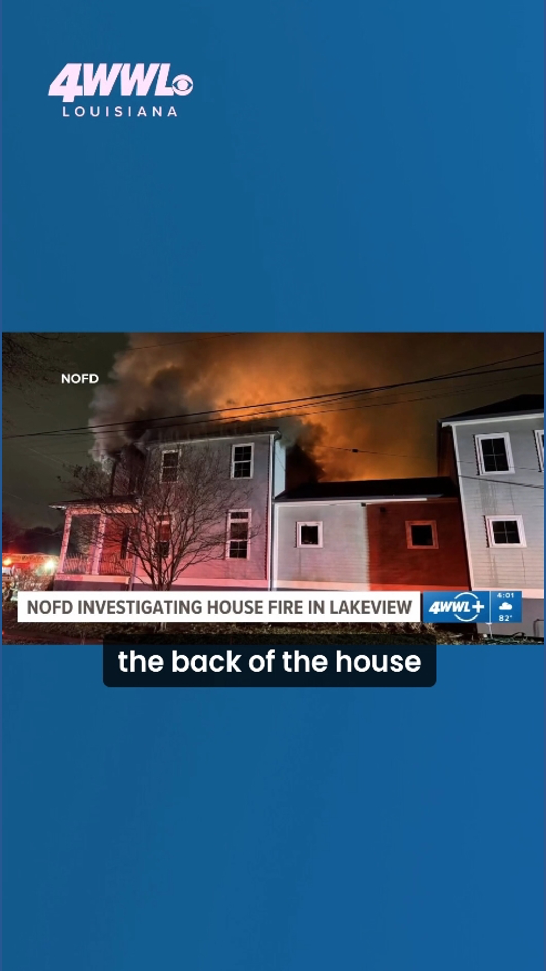 NOFD investigating house fire in Lakeview | wwltv.com