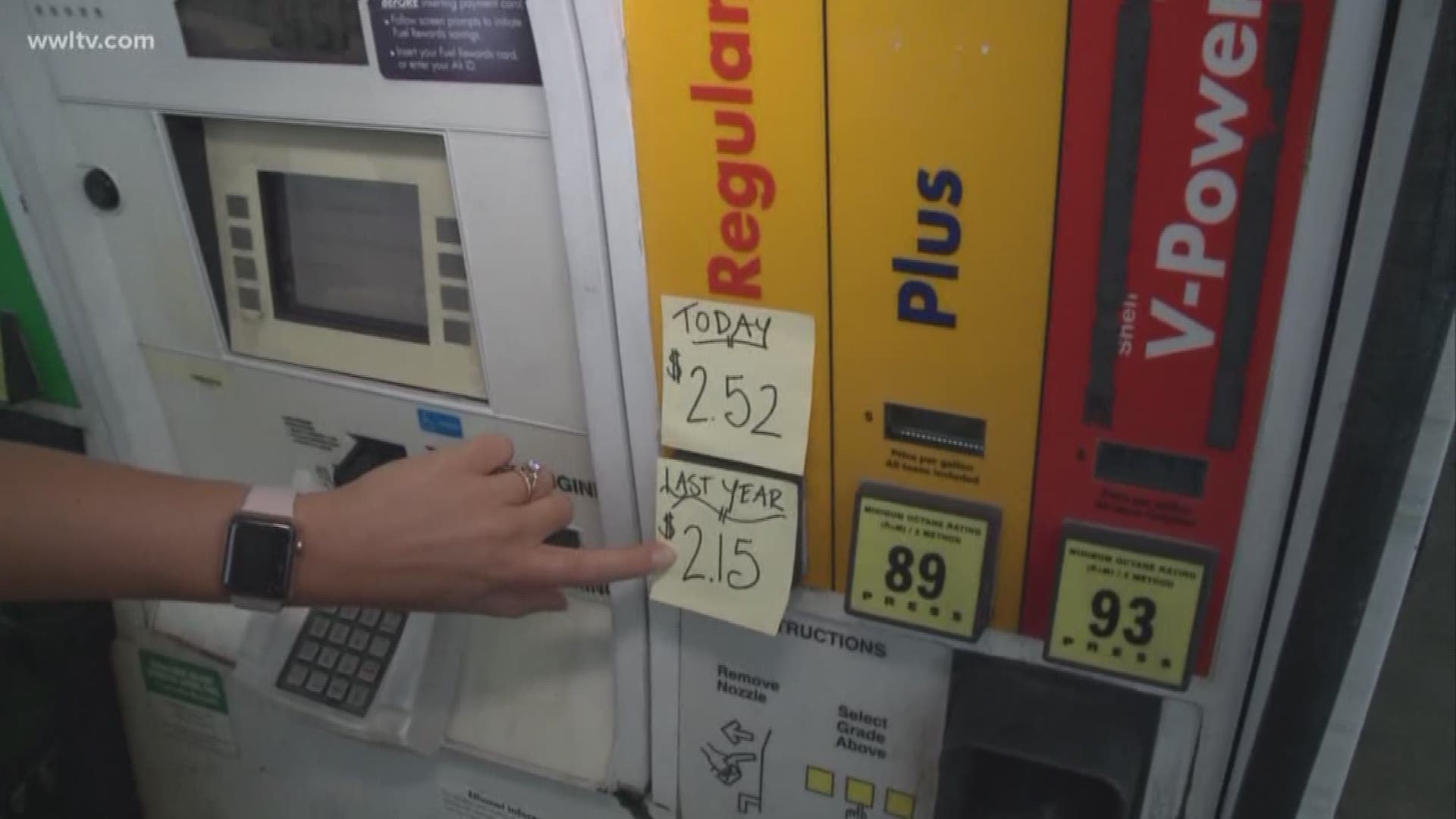 Louisiana gas prices are rising