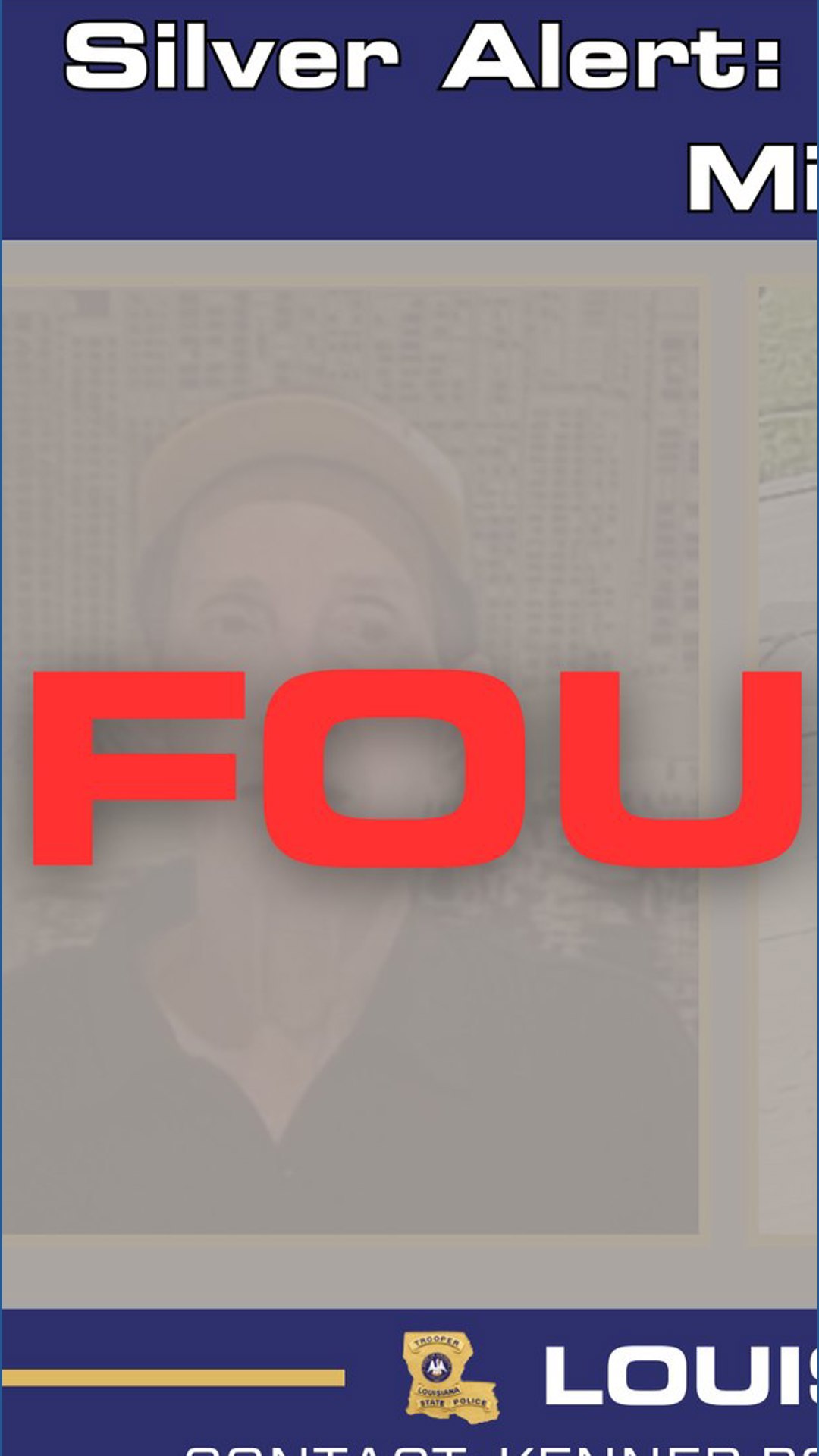 State Police issue Silver Alert for 86-Year-Old Missing in Kenner ...