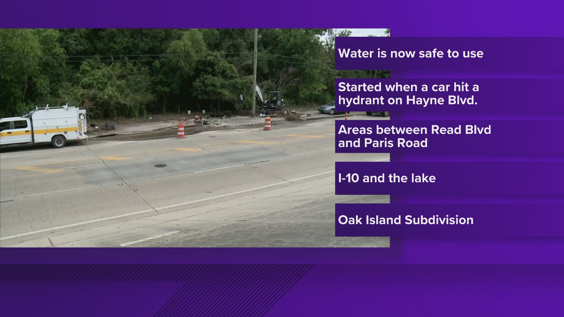 The water board said they have finished testing and people who live in the impacted areas can now resume normal use.