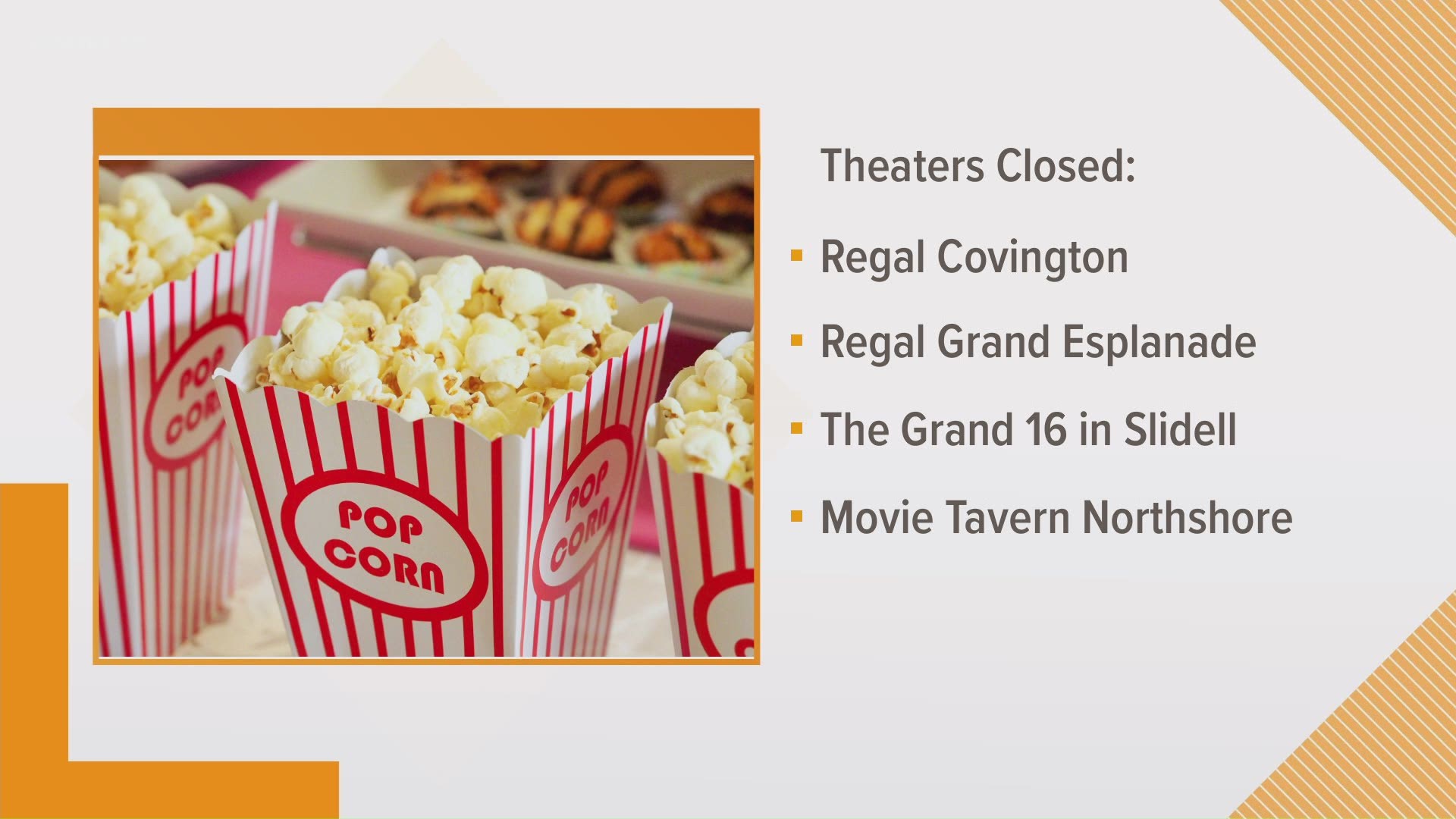 Big Screen at Home | Regal Covington, Movie Tavern theaters remain