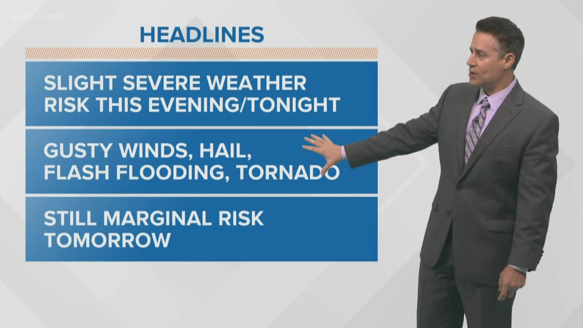 A robust upper trough and surface low pressure will bring heavy rain and the risk for severe thunderstorms