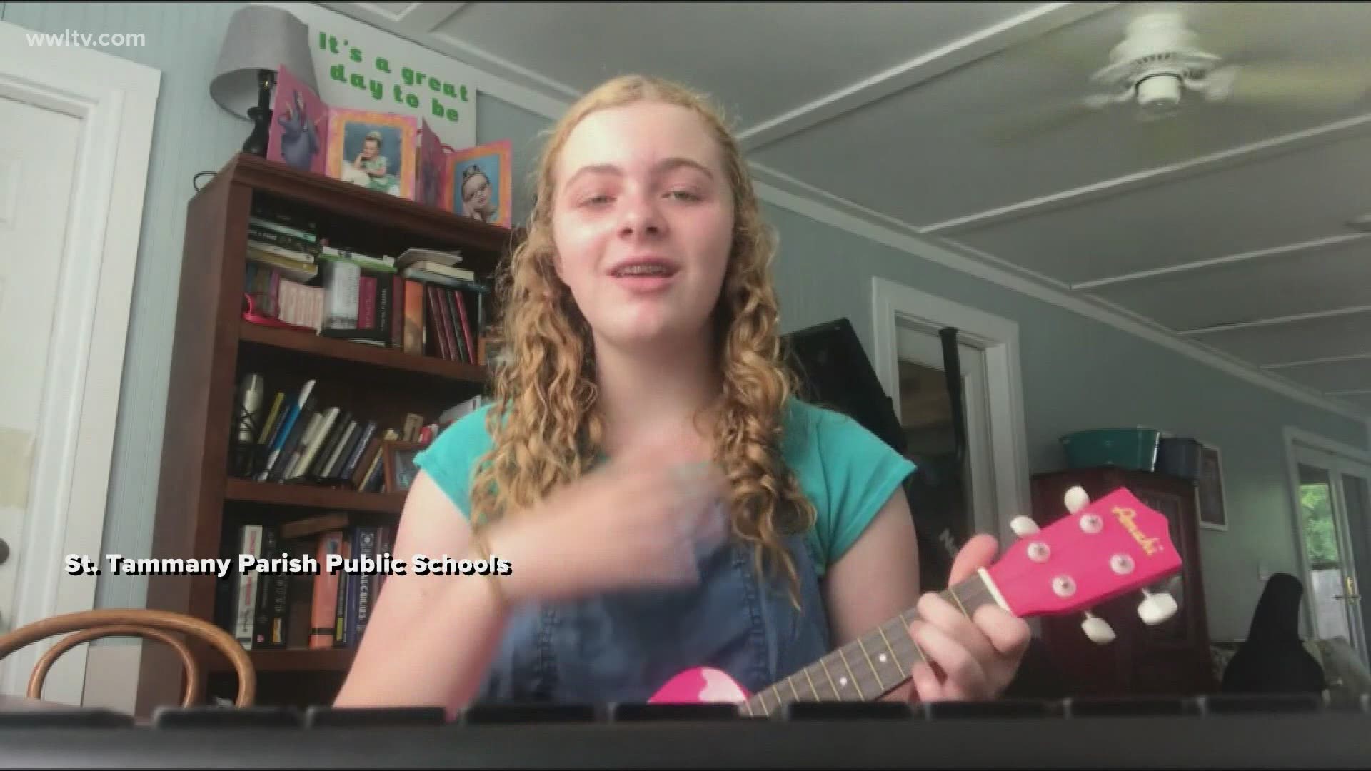 Singing since she was two, 15-year-old Emma St. Cyr has always loved music. Recently she turned her passion into a gift for someone.